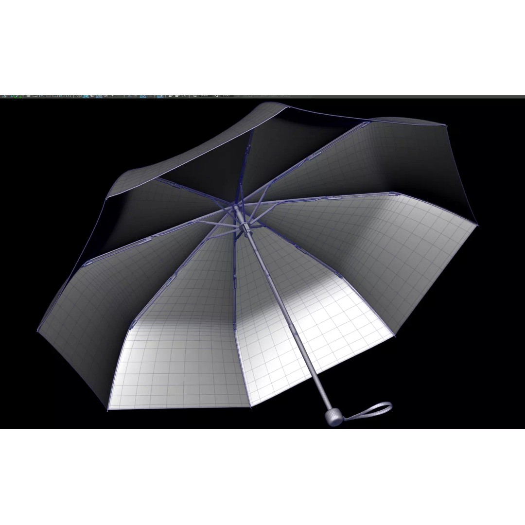 Umbrellas 3D Model – Low Poly Collection for Games and Animation - View 17