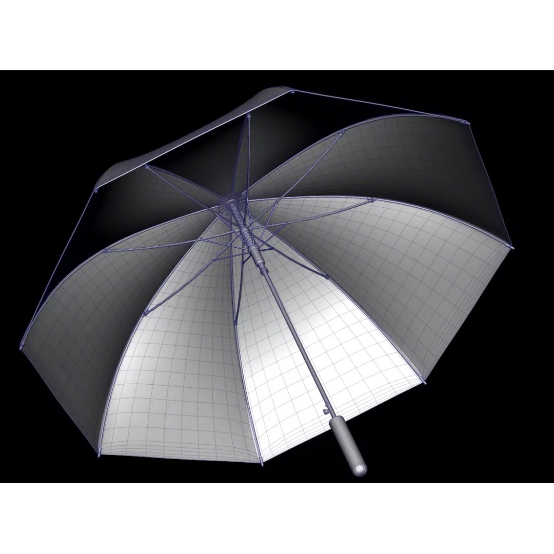 Umbrellas 3D Model – Low Poly Collection for Games and Animation - View 20