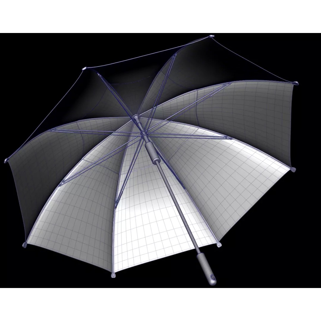 Umbrellas 3D Model – Low Poly Collection for Games and Animation - View 5