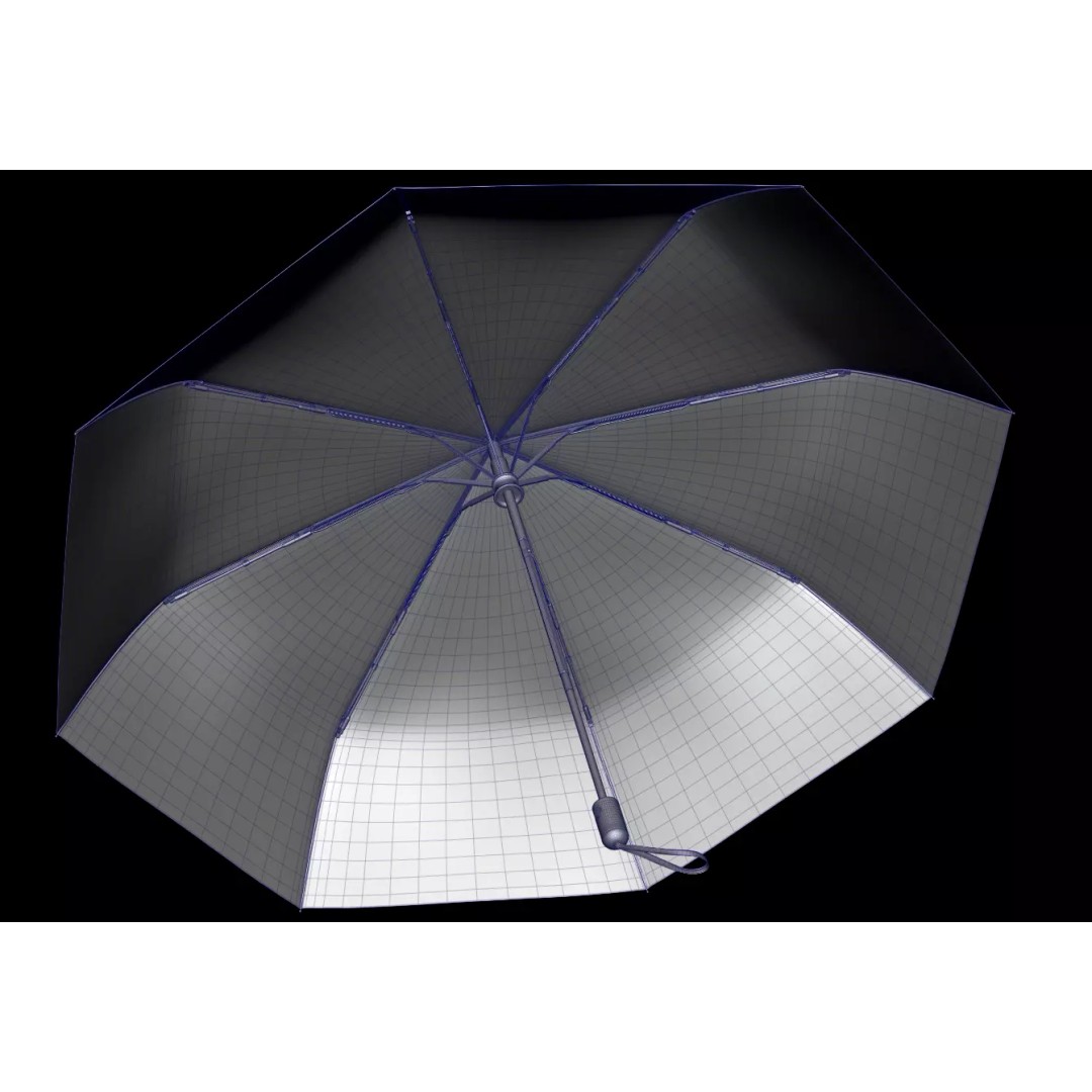 Umbrellas 3D Model – Low Poly Collection for Games and Animation - View 7