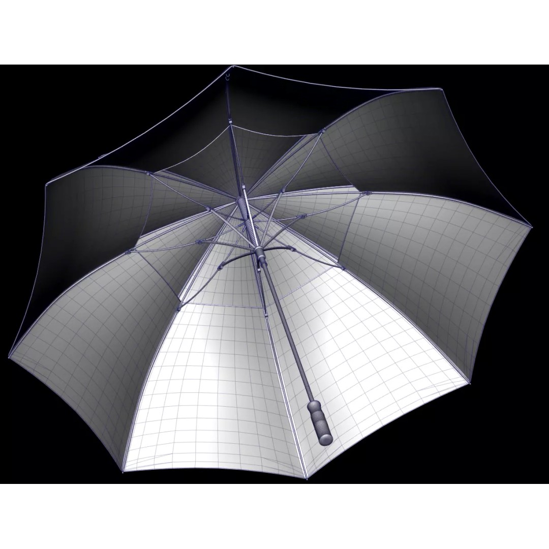 Umbrellas 3D Model – Low Poly Collection for Games and Animation - View 8