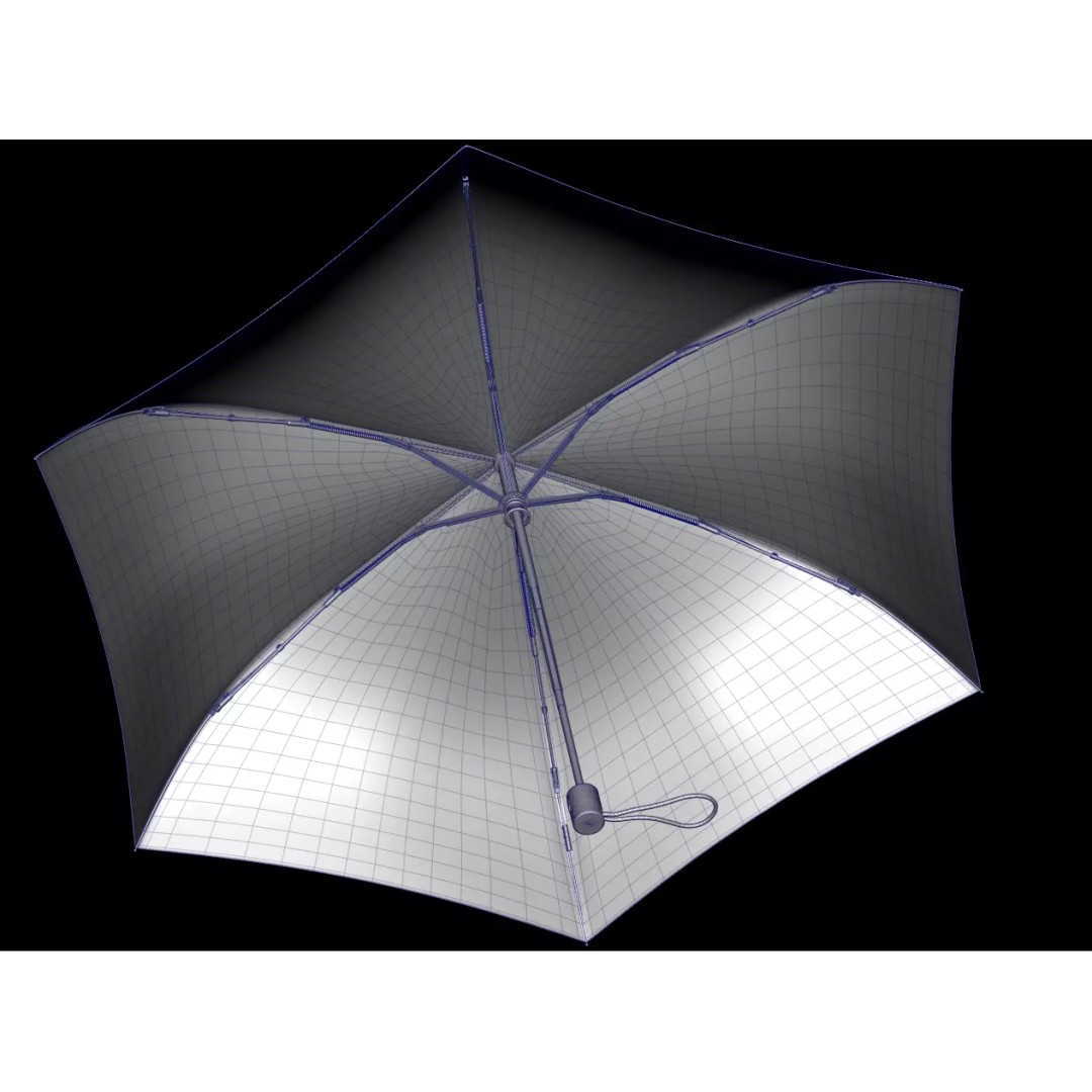 Umbrellas 3D Model – Low Poly Collection for Games and Animation - View 9