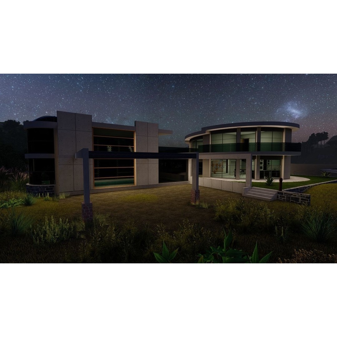 Modern Villa 3D Model – High-Quality Architectural Asset for Archviz - View 12