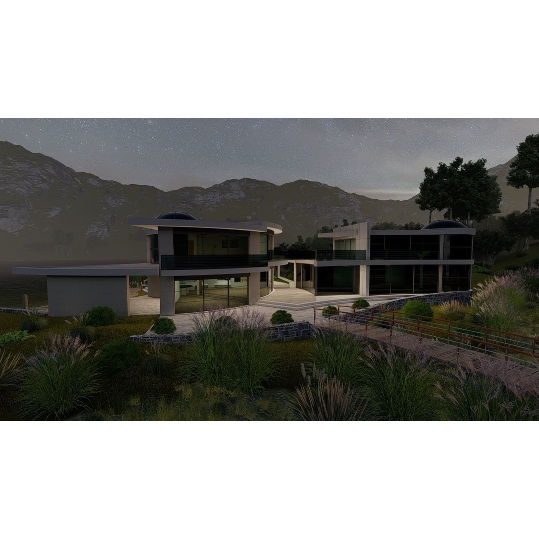 Modern Villa 3D Model – High-Quality Architectural Asset for Archviz - View 15