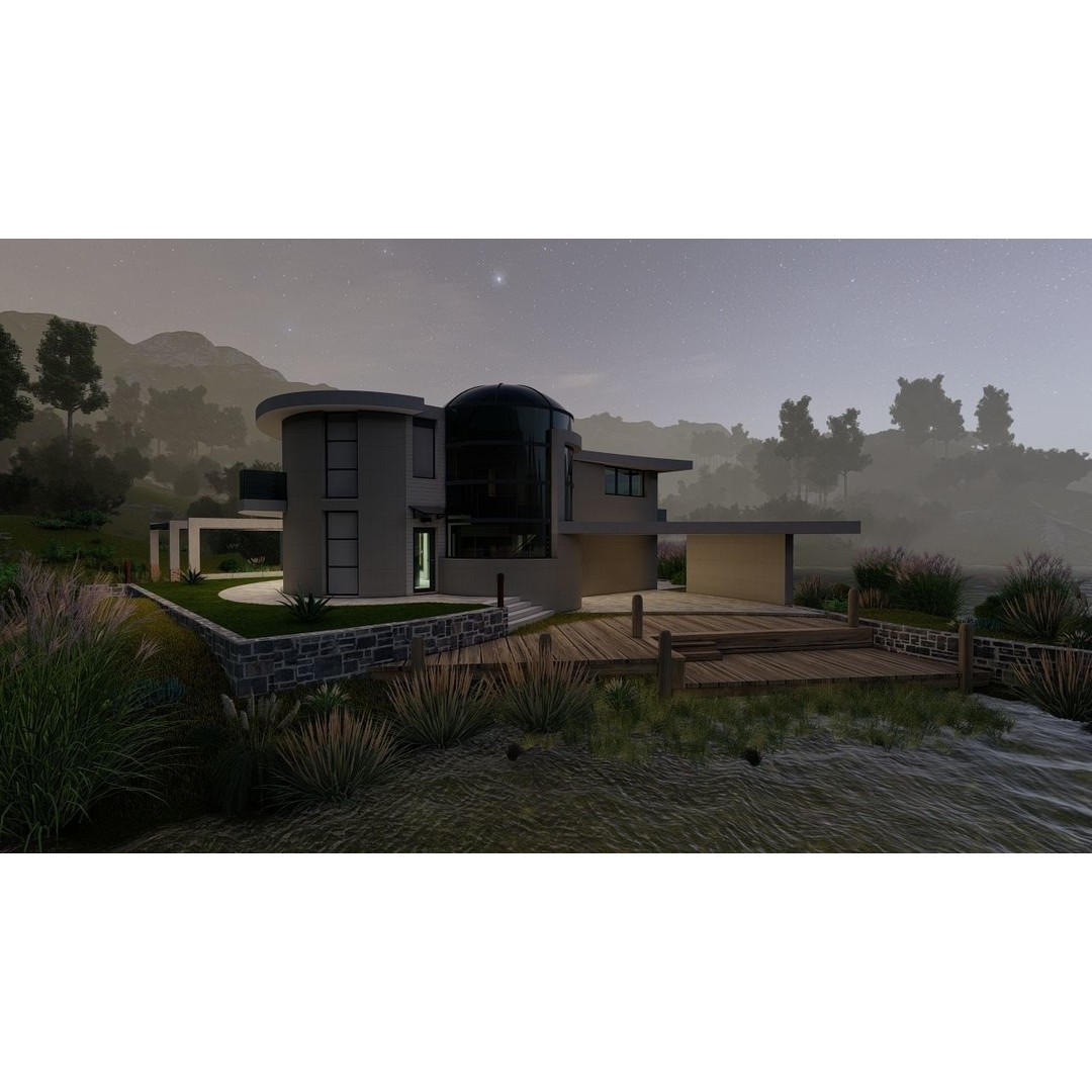 Modern Villa 3D Model – High-Quality Architectural Asset for Archviz - View 17