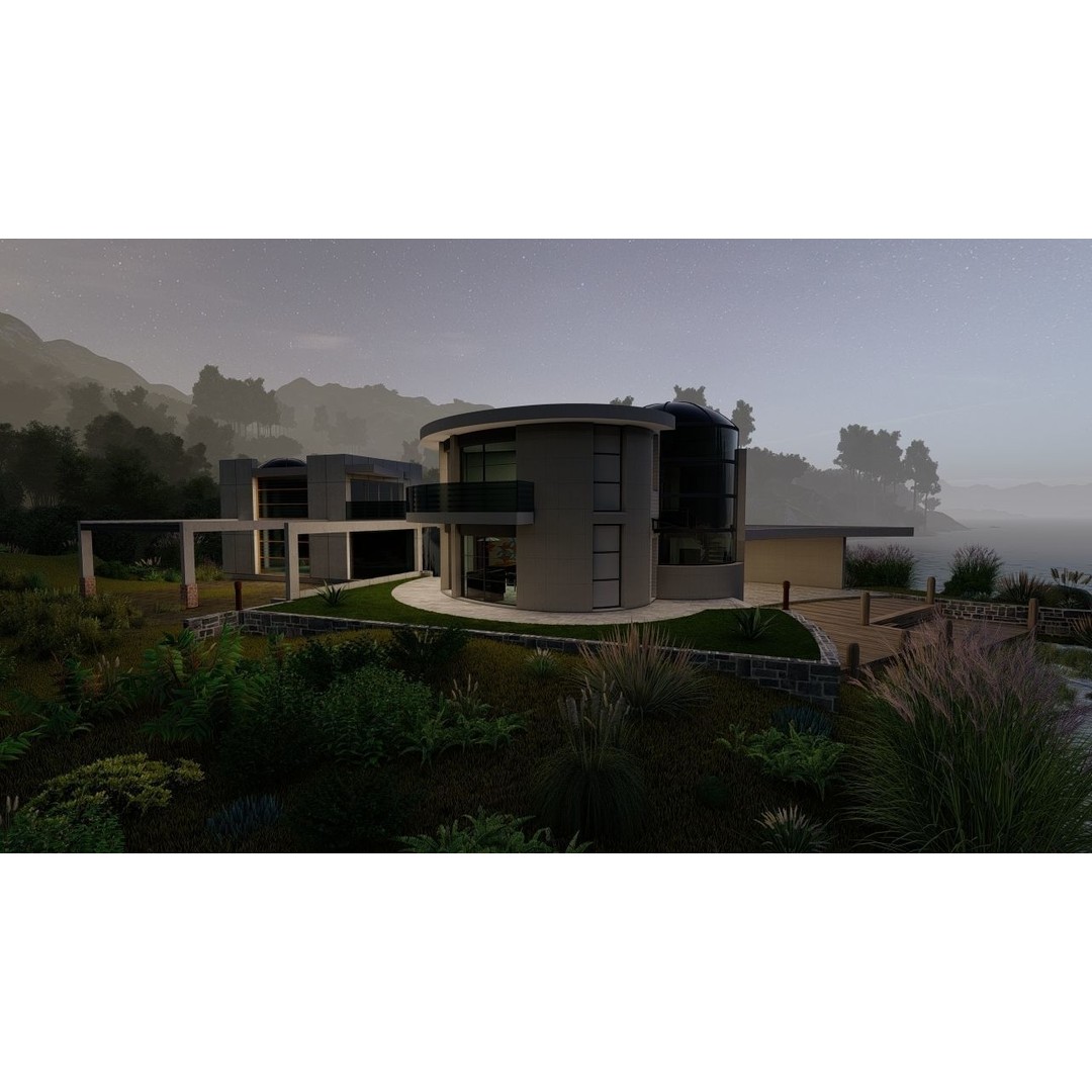 Modern Villa 3D Model – High-Quality Architectural Asset for Archviz - View 18