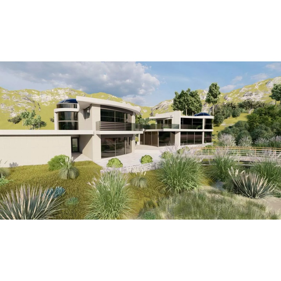 Modern Villa 3D Model – High-Quality Architectural Asset for Archviz - View 2