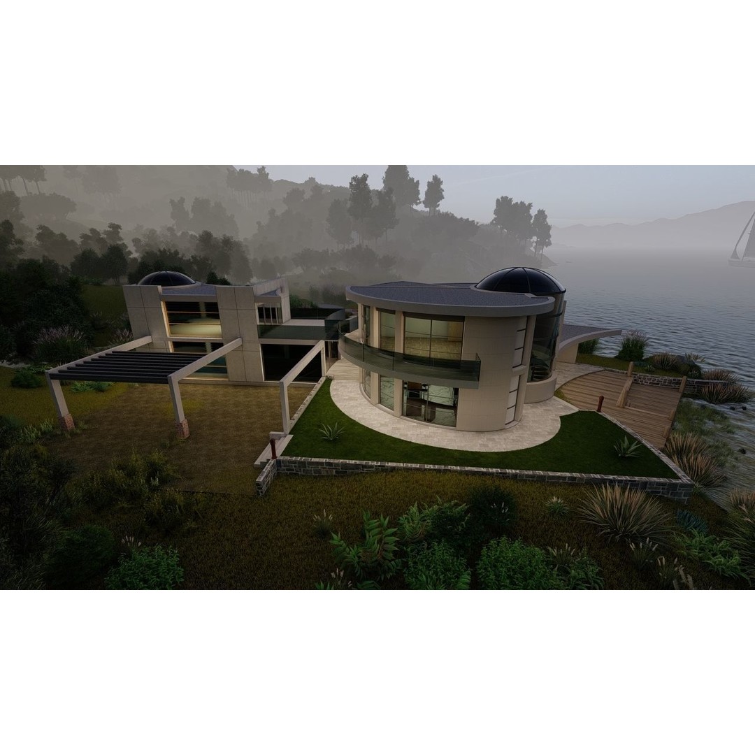 Modern Villa 3D Model – High-Quality Architectural Asset for Archviz - View 20
