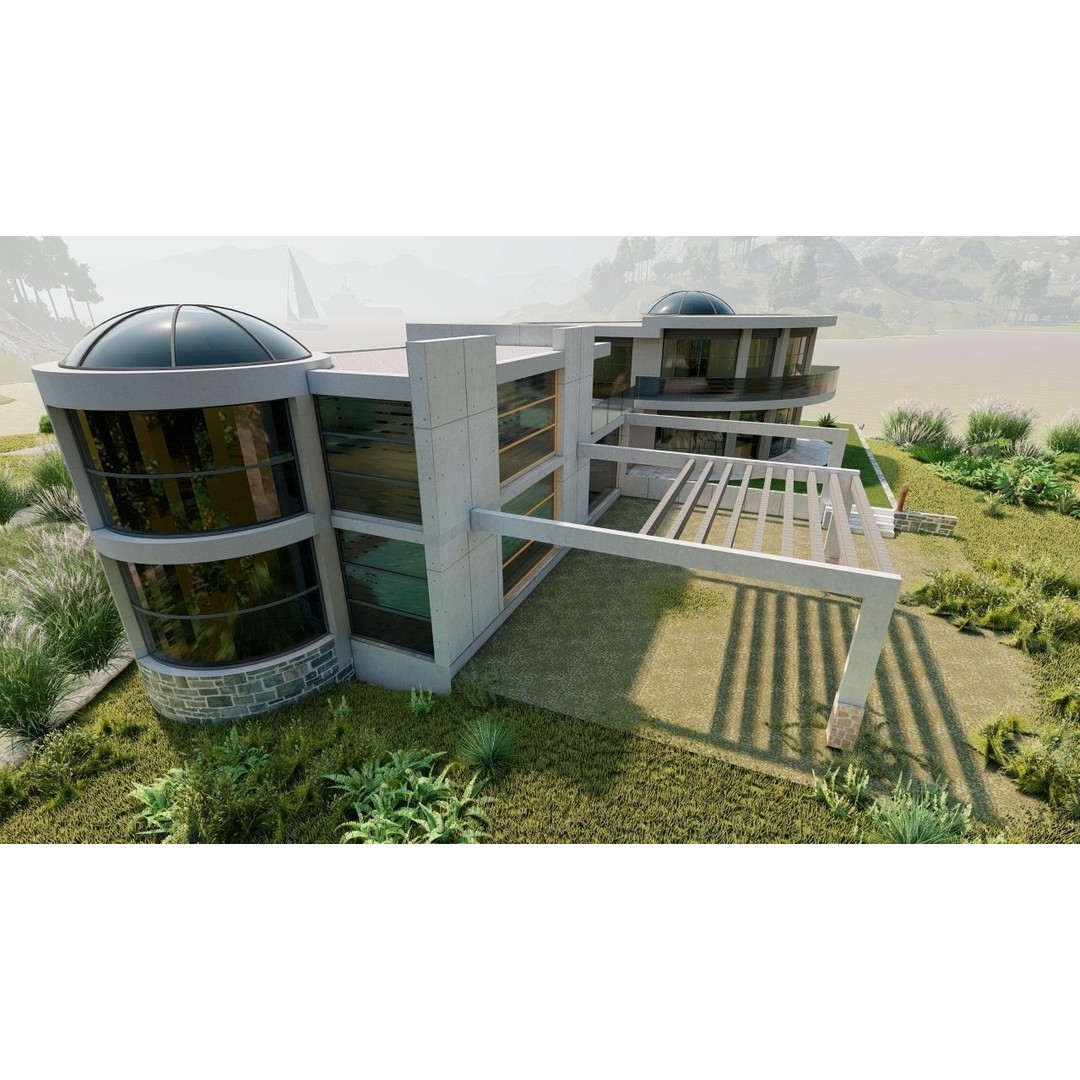 Modern Villa 3D Model – High-Quality Architectural Asset for Archviz - View 23