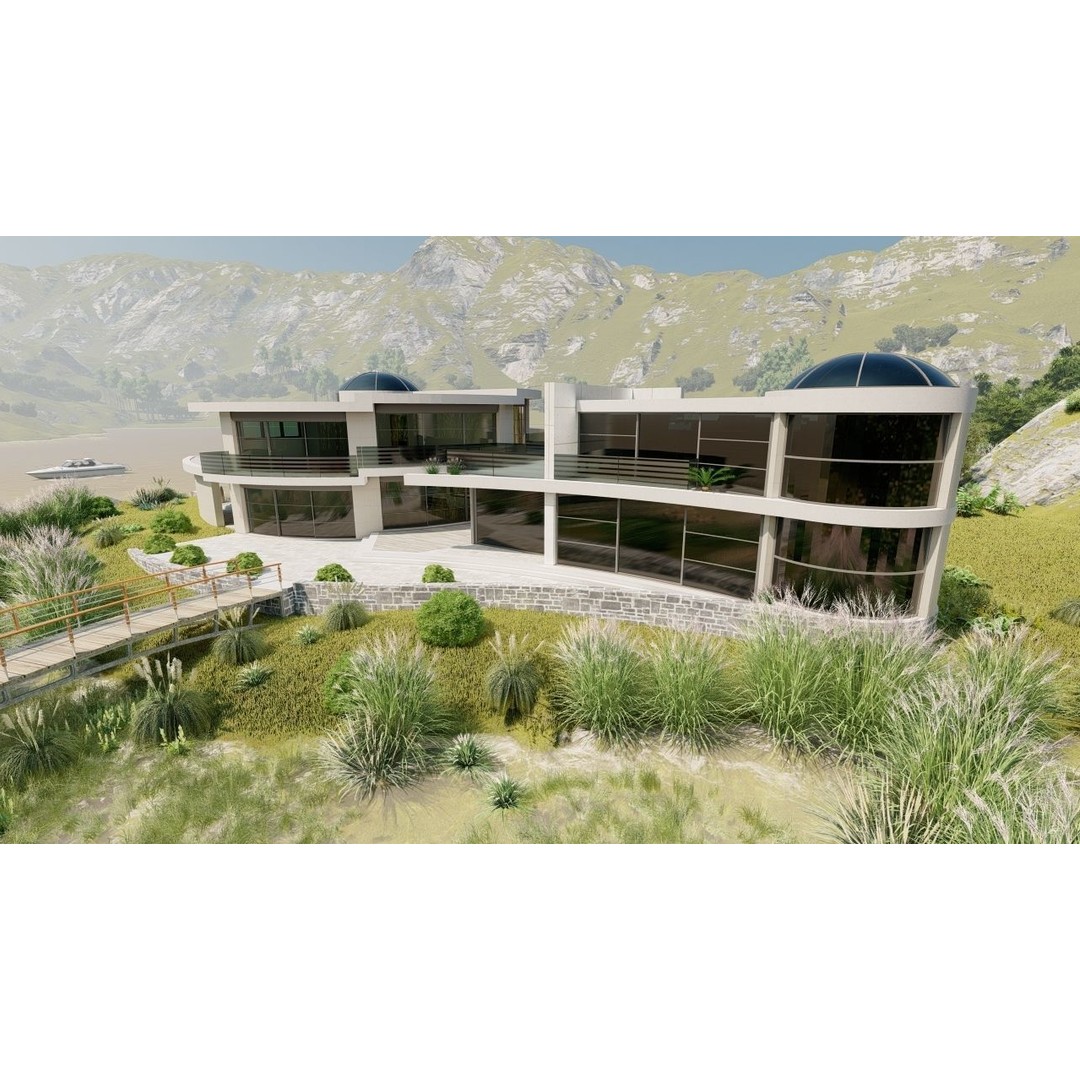 Modern Villa 3D Model – High-Quality Architectural Asset for Archviz - View 25