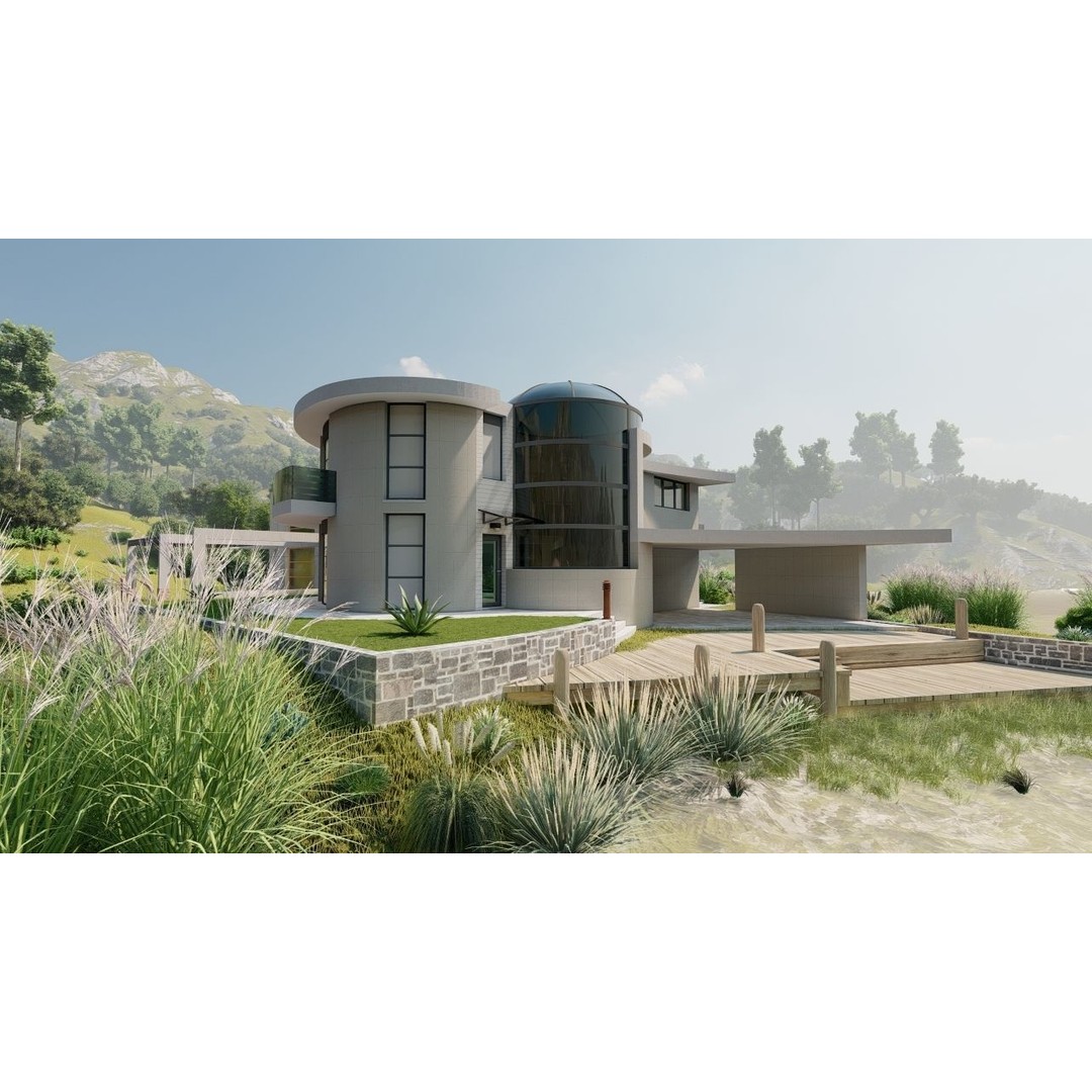 Modern Villa 3D Model – High-Quality Architectural Asset for Archviz - View 28