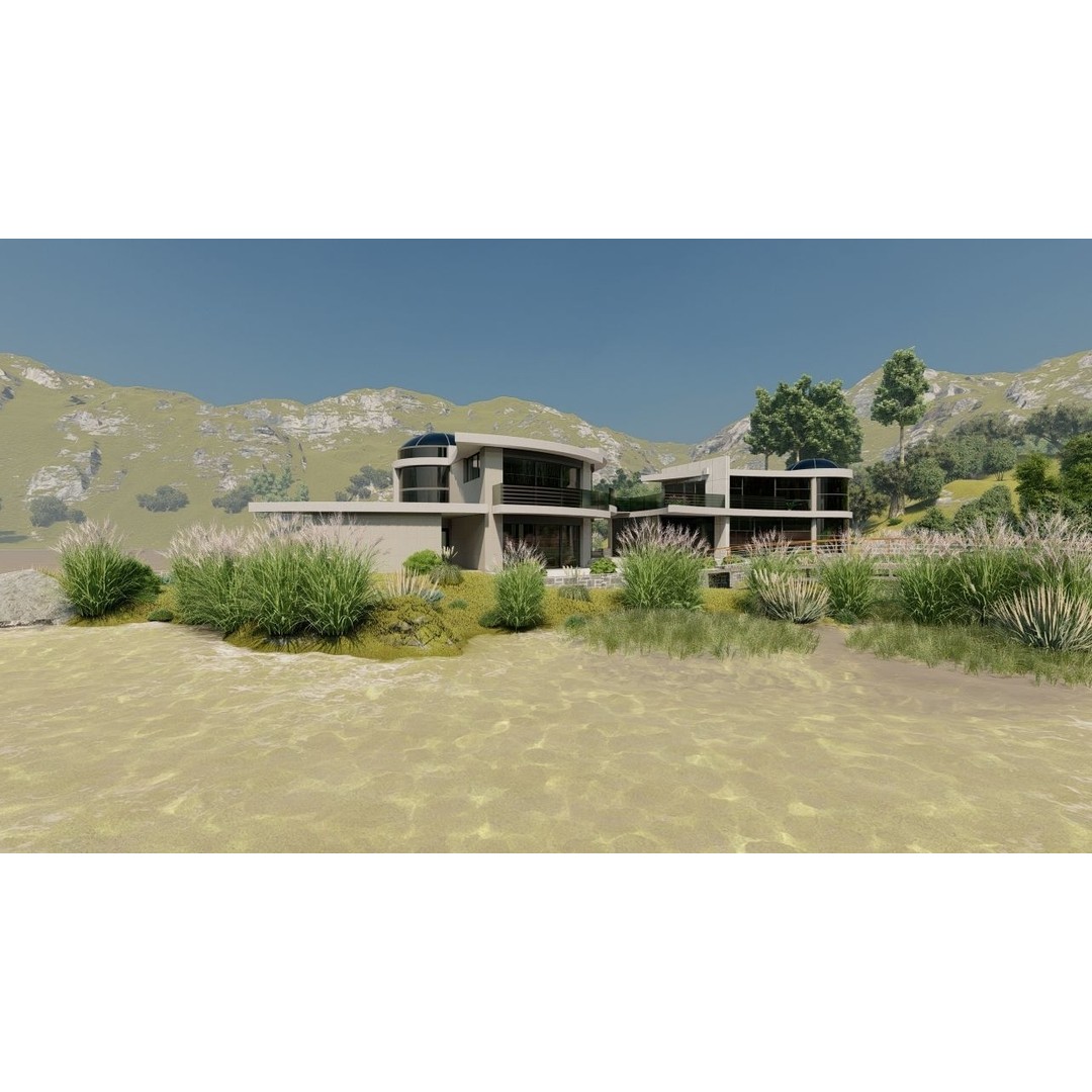 Modern Villa 3D Model – High-Quality Architectural Asset for Archviz - View 34