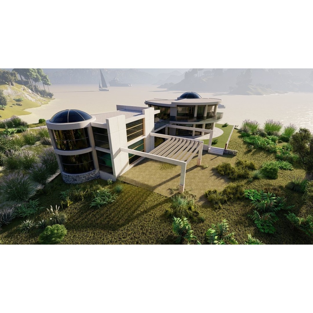 Modern Villa 3D Model – High-Quality Architectural Asset for Archviz - View 5