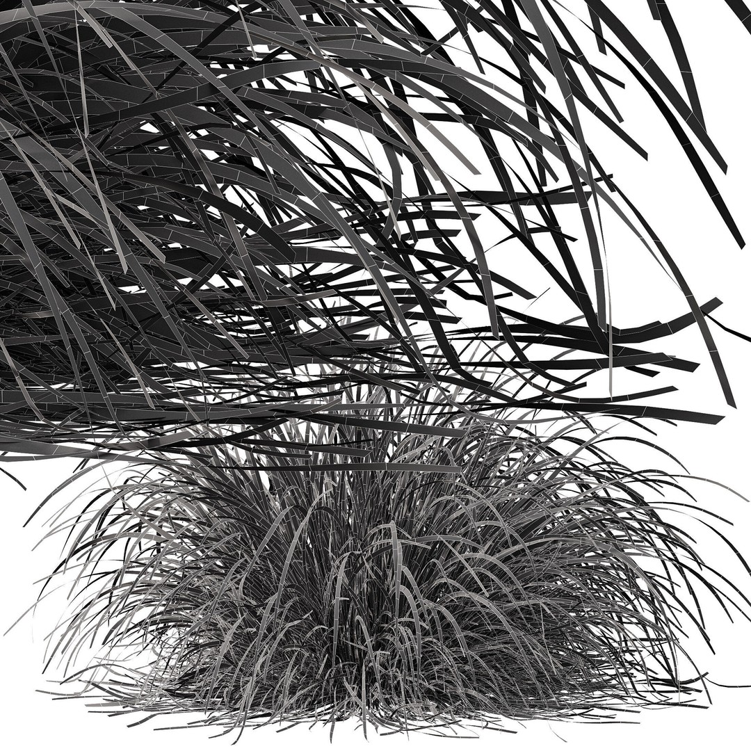 Fountain Hameln & Carex Elata 3D Model – Realistic Grass PBR Asset - View 14