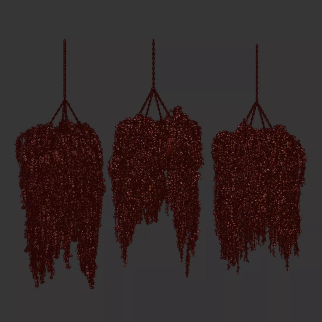 Hanging Plants 3D Model – Realistic Indoor & Outdoor Decor, FBX - View 8