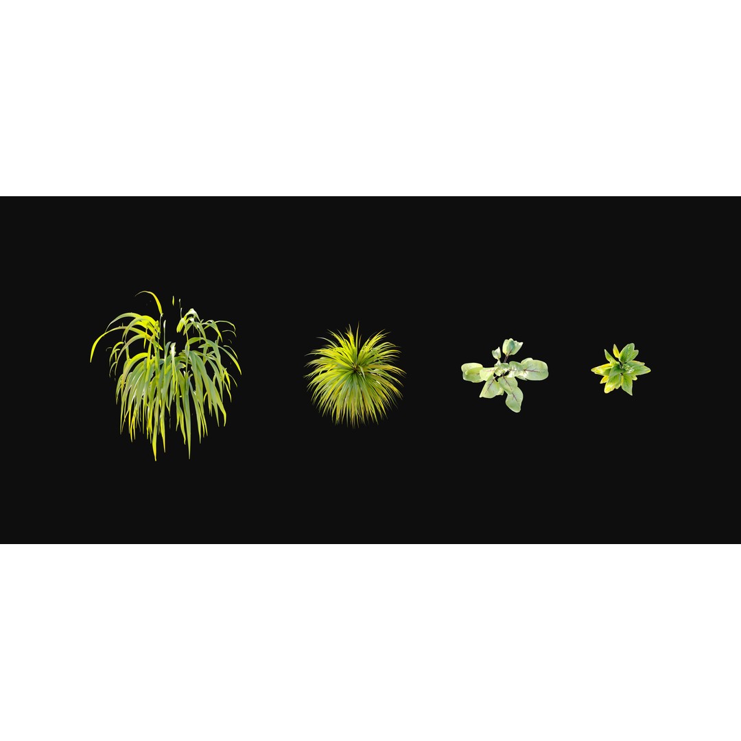 Vertical Garden Plants 3D Model – Realistic Green Wall Asset, FBX - View 5