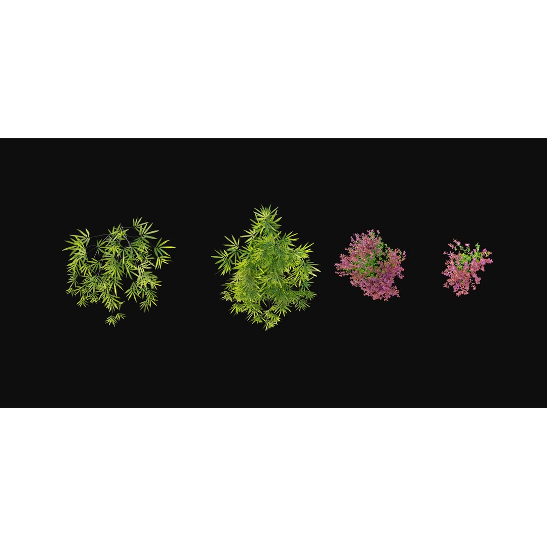 Vertical Garden Plants 3D Model – Realistic Green Wall Asset, FBX - View 6