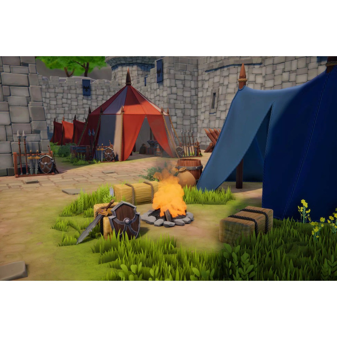 Medieval Fort and Castle 3D Model – Stylized Low-Poly Game Asset, FBX - View 9