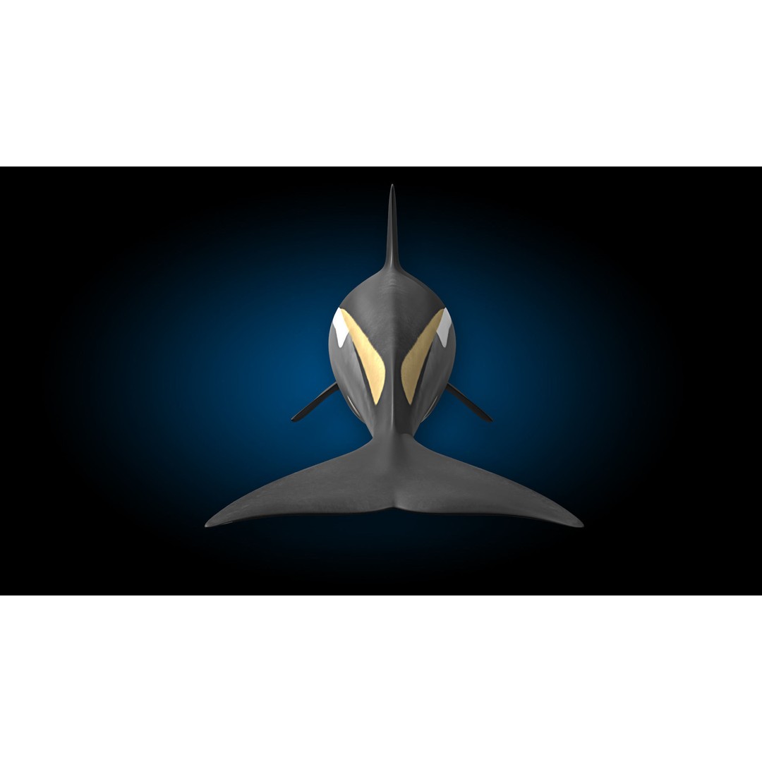 Atlantic White-Sided Dolphin 3D Model – Rigged with Animation, FBX, OBJ - View 12