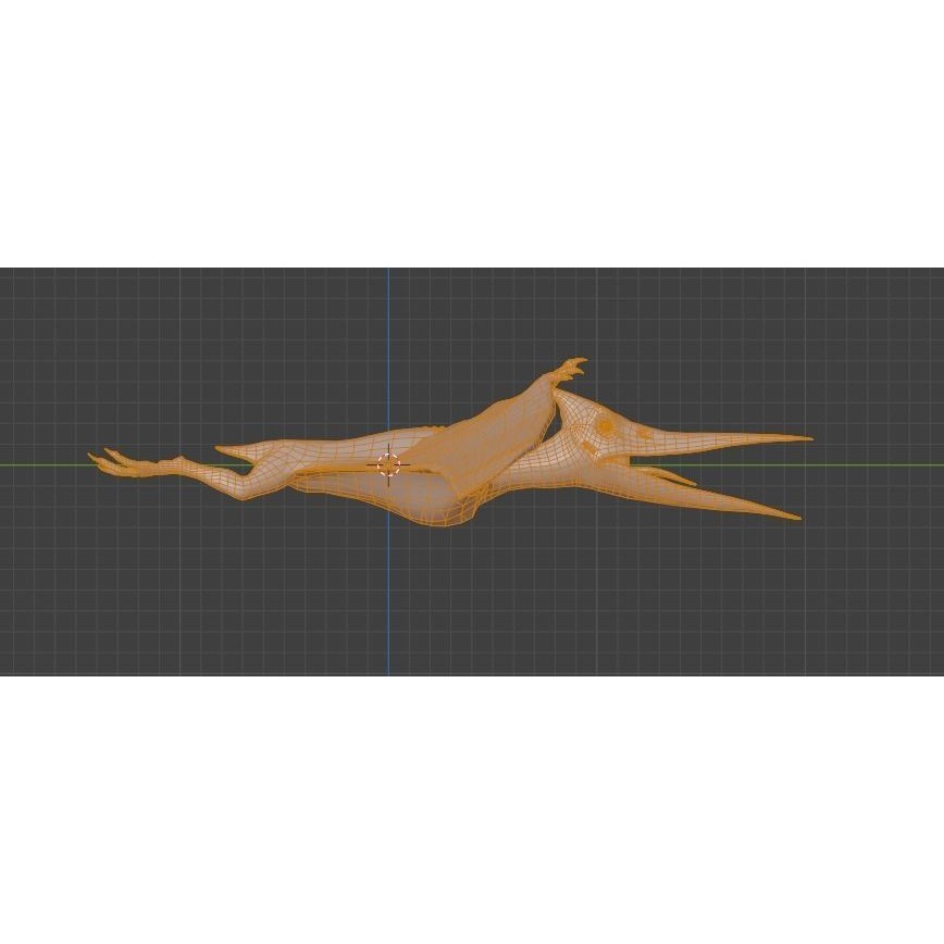 Pteranodon 3D Model – Low Poly Rigged Dinosaur, FBX & Blender