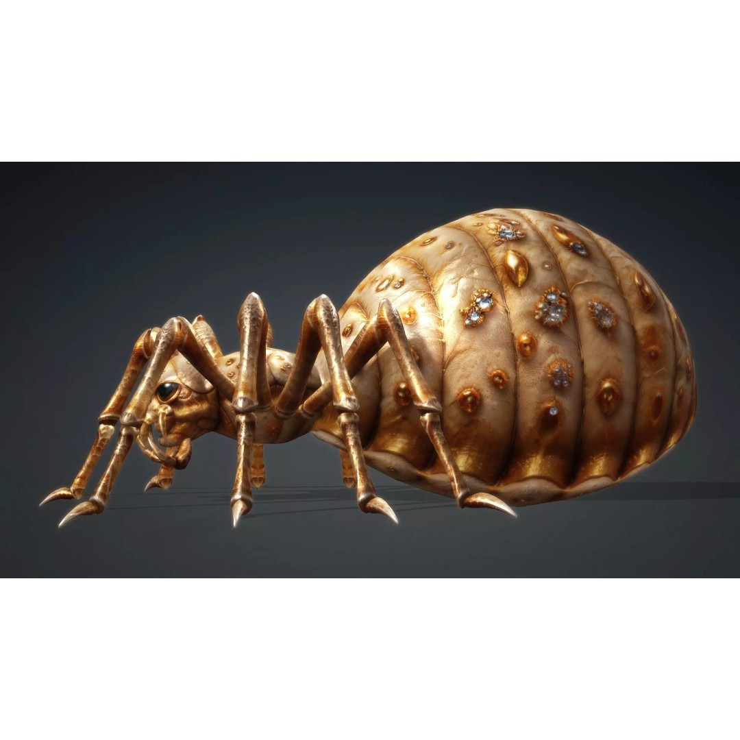Spider 3D Model – Low Poly Animated Insect, FBX, PBR Textures - View 4
