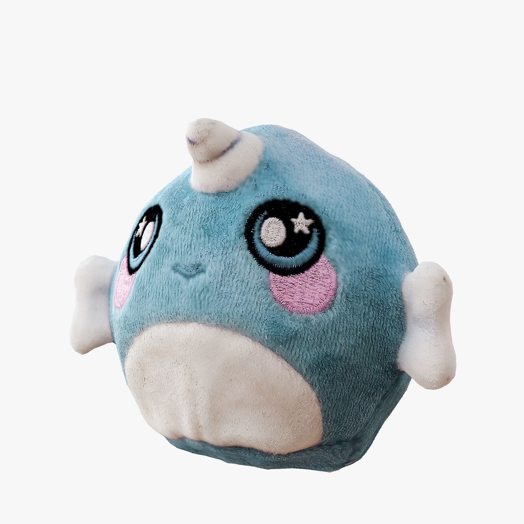 Soft Plush Unicorn 3D Model – Realistic Toy with PBR Textures, FBX - View 4