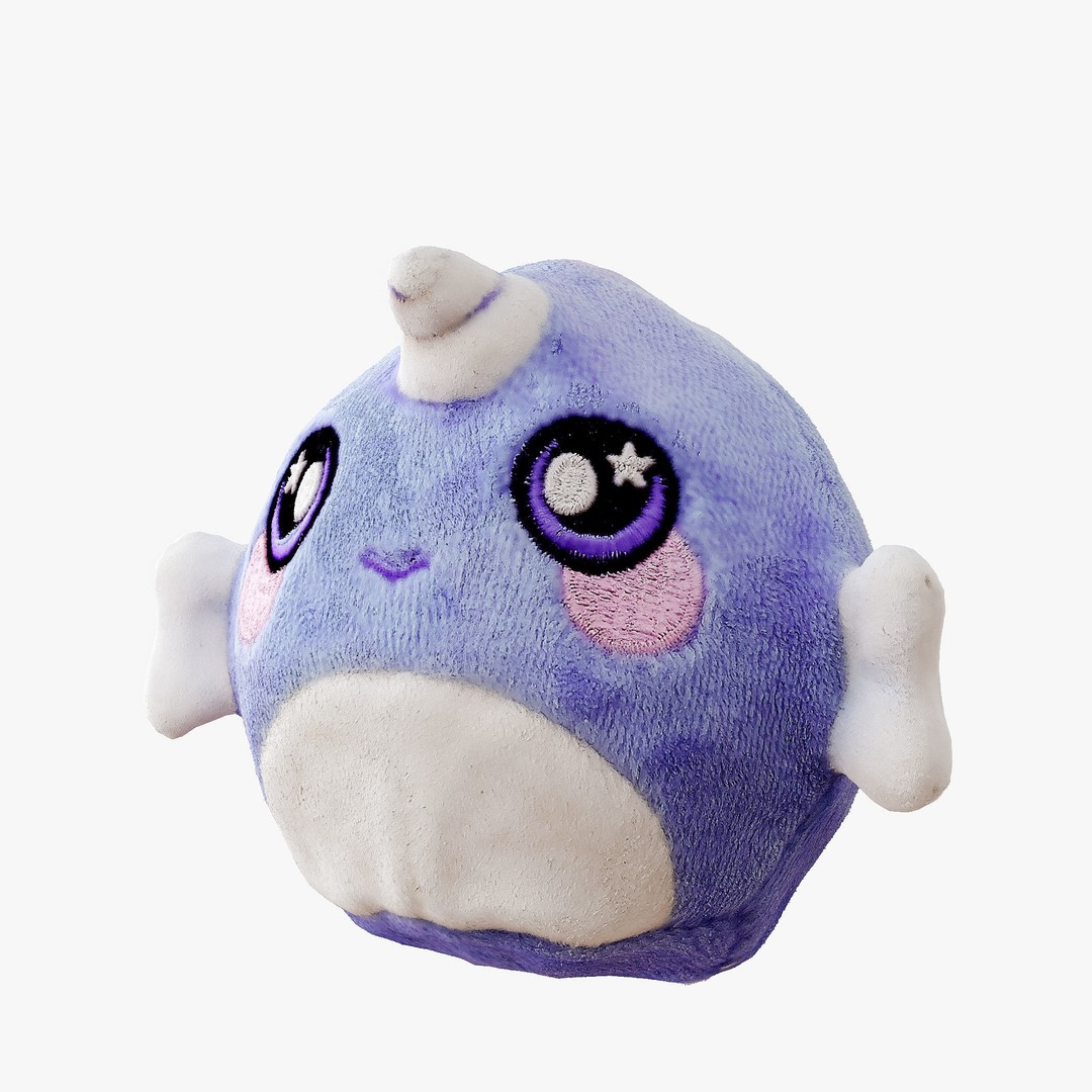 Soft Plush Unicorn 3D Model – Realistic Toy with PBR Textures, FBX - View 6