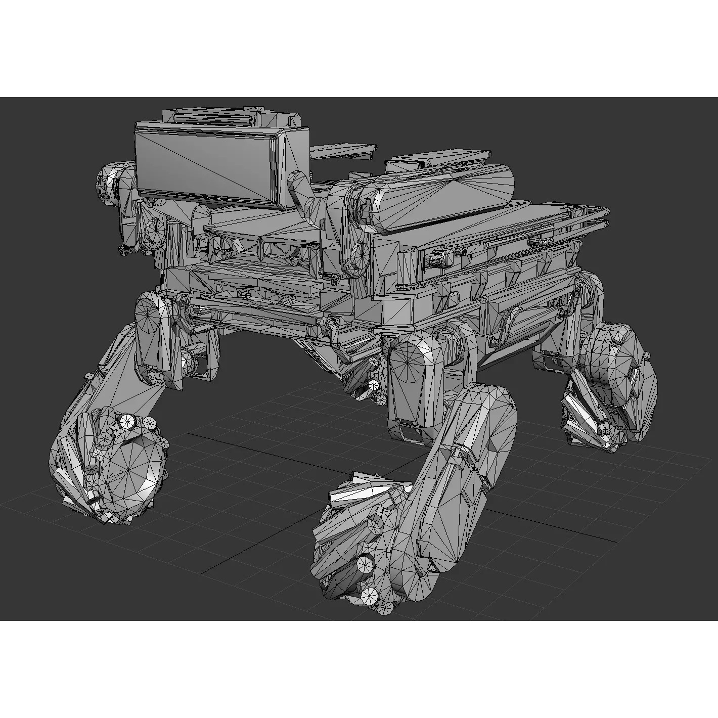 Futuristic Robot Man - Low-Poly Game-Ready 3D Model