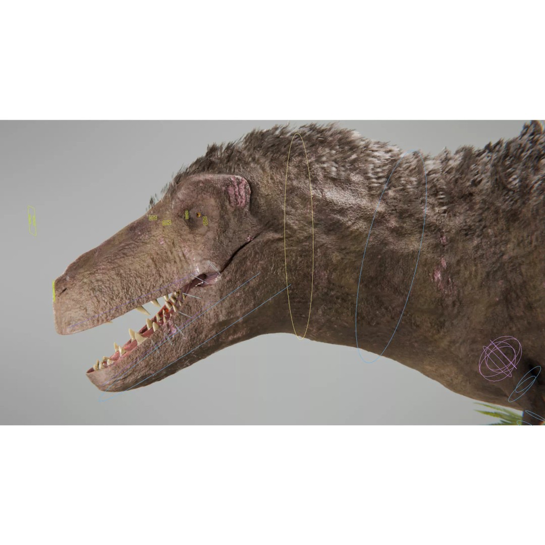 Tyrannosaurus Rex 3D Model – Low Poly Rigged Dinosaur, Blender - View 23