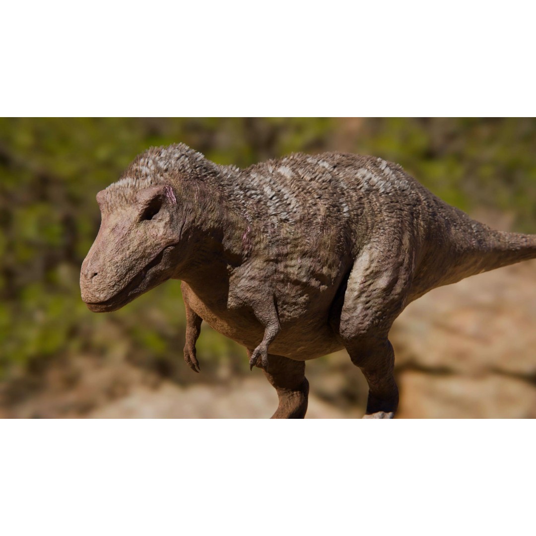 Tyrannosaurus Rex 3D Model – Low Poly Rigged Dinosaur, Blender - View 3