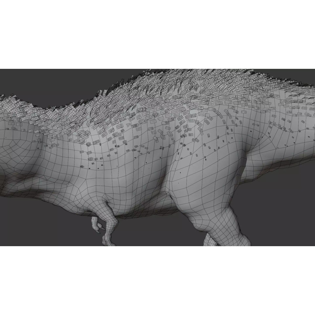 Tyrannosaurus Rex 3D Model – Low Poly Rigged Dinosaur, Blender - View 31