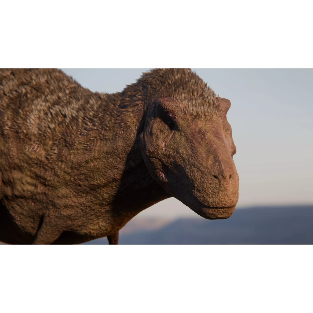 Tyrannosaurus Rex 3D Model – Low Poly Rigged Dinosaur, Blender - View 8