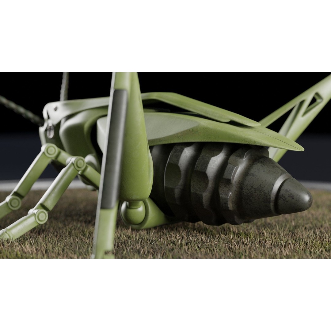 Grasshopper 3D Model – Low Poly Explosive Device with PBR Textures - View 5