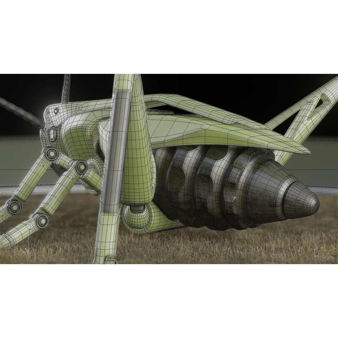 Grasshopper 3D Model – Low Poly Explosive Device with PBR Textures - View 7
