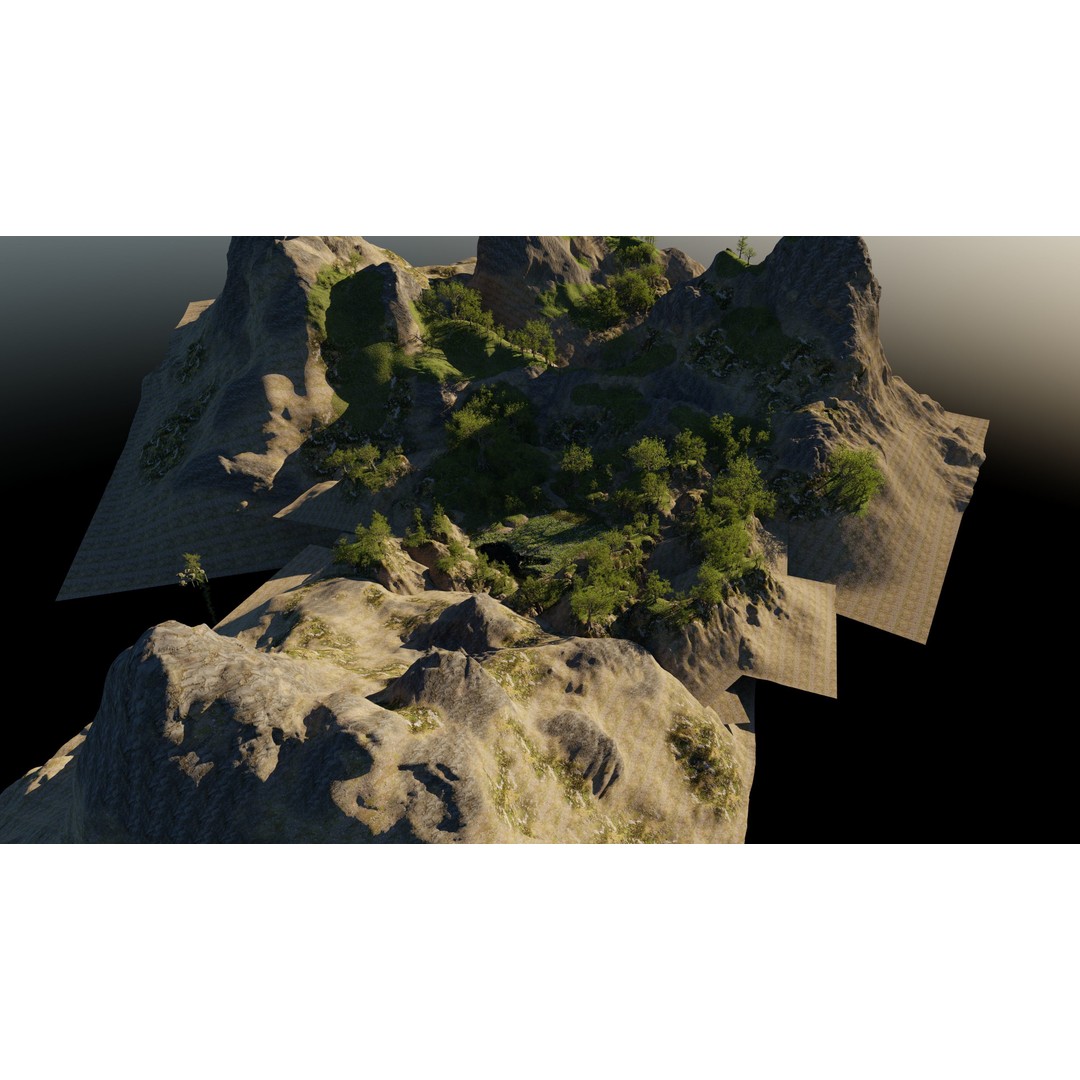 Skeleton Scene 3D Model – High Poly Blender Environment with PBR Textures - View 12