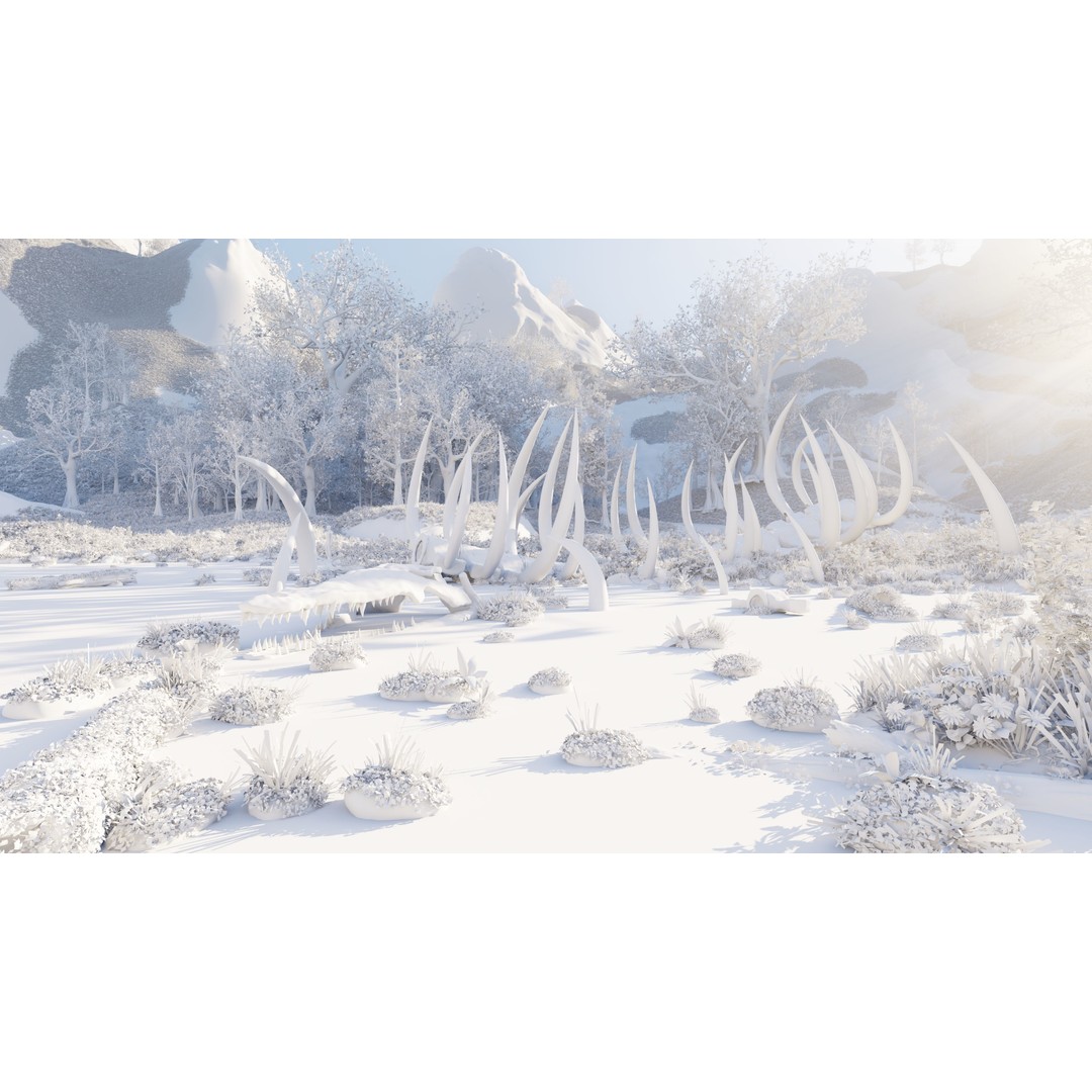 Skeleton Scene 3D Model – High Poly Blender Environment with PBR Textures - View 13