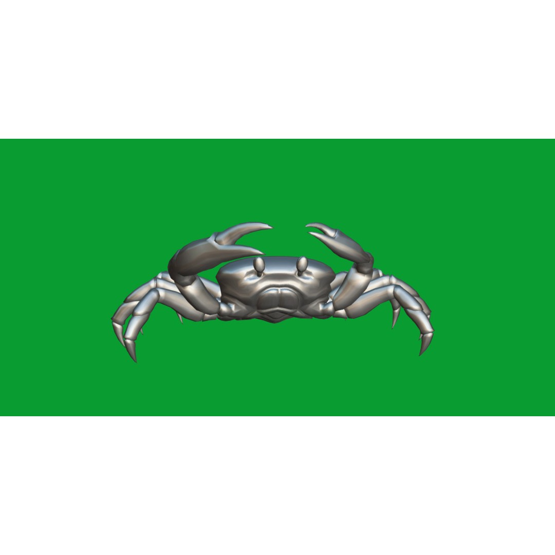Halloween Moon Crab 3D Model – Low Poly Game Asset, FBX, PBR Textures - View 16
