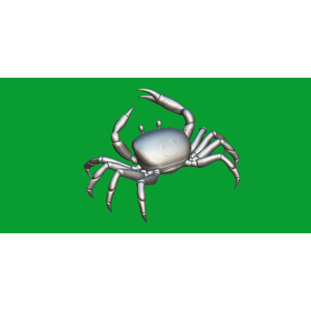 Halloween Moon Crab 3D Model – Low Poly Game Asset, FBX, PBR Textures - View 18