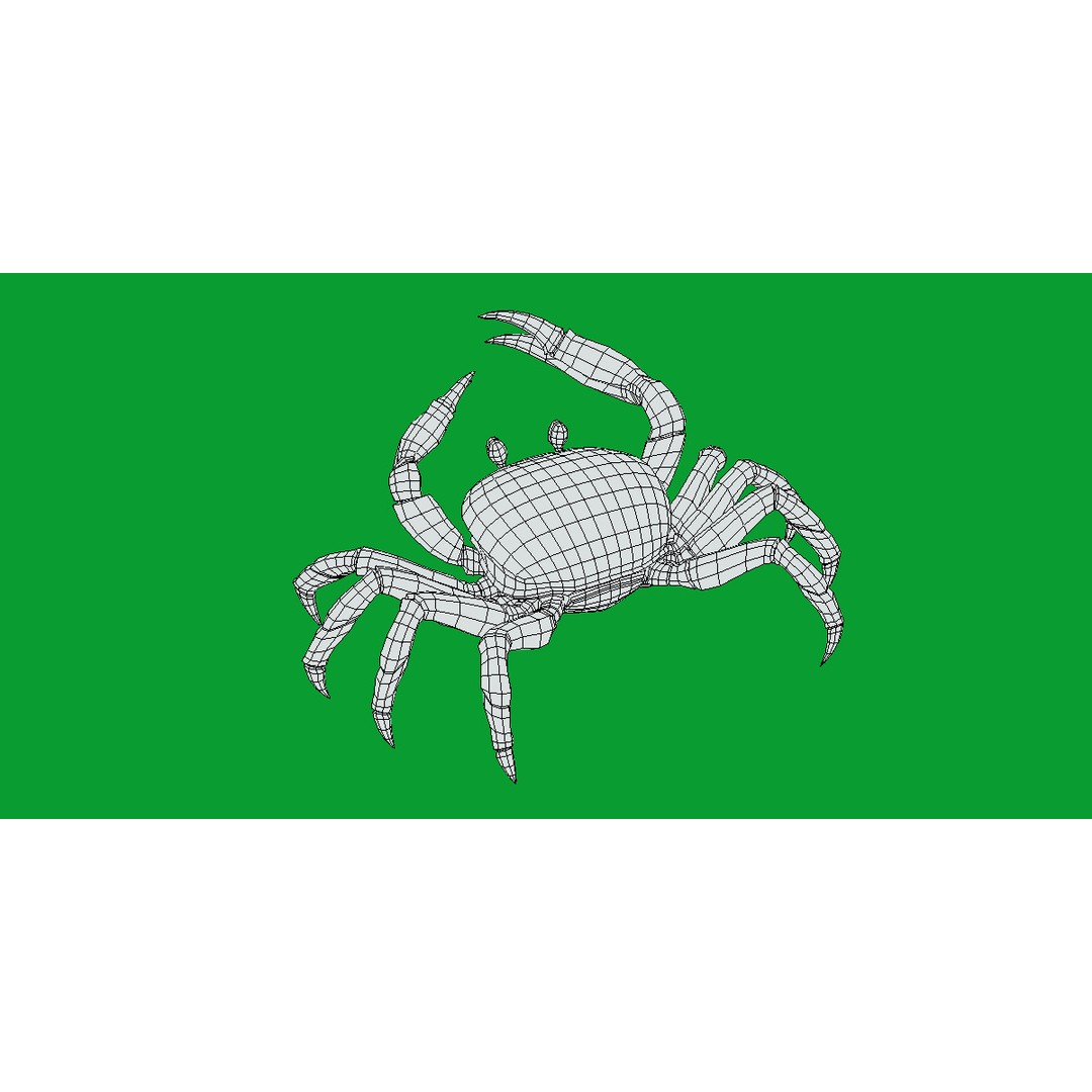 Halloween Moon Crab 3D Model – Low Poly Game Asset, FBX, PBR Textures - View 19