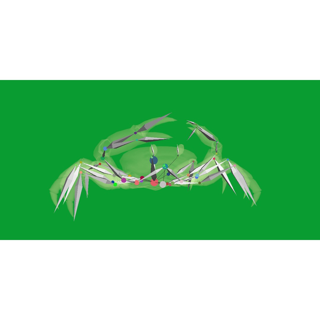 Halloween Moon Crab 3D Model – Low Poly Game Asset, FBX, PBR Textures - View 33