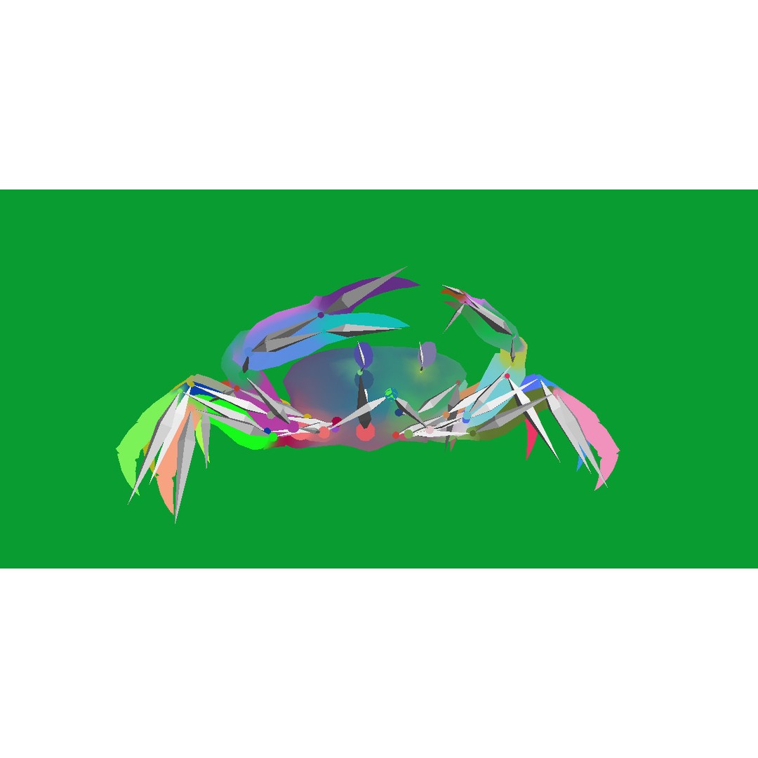 Halloween Moon Crab 3D Model – Low Poly Game Asset, FBX, PBR Textures - View 34