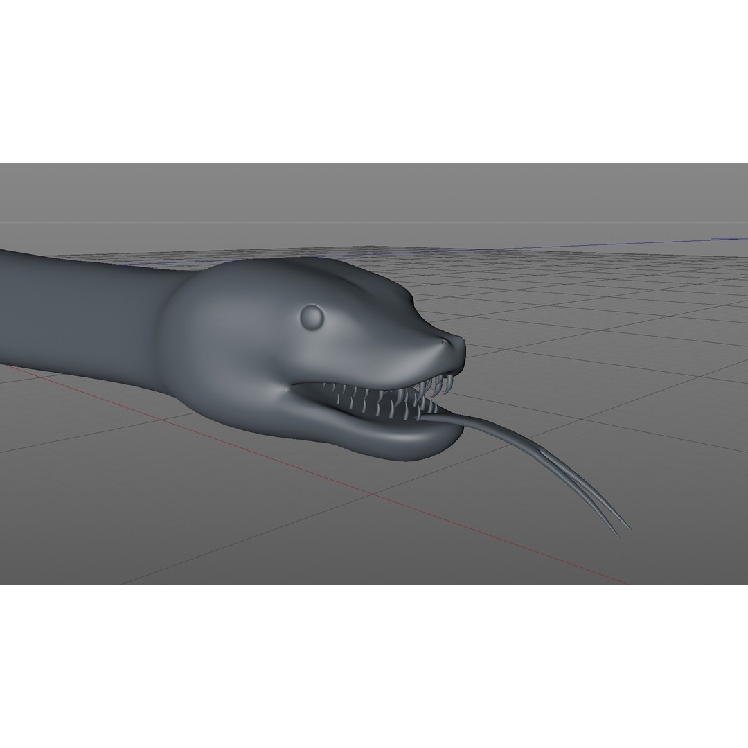 Snake 3D Model – Rigged Animated Reptile with PBR Textures - View 10