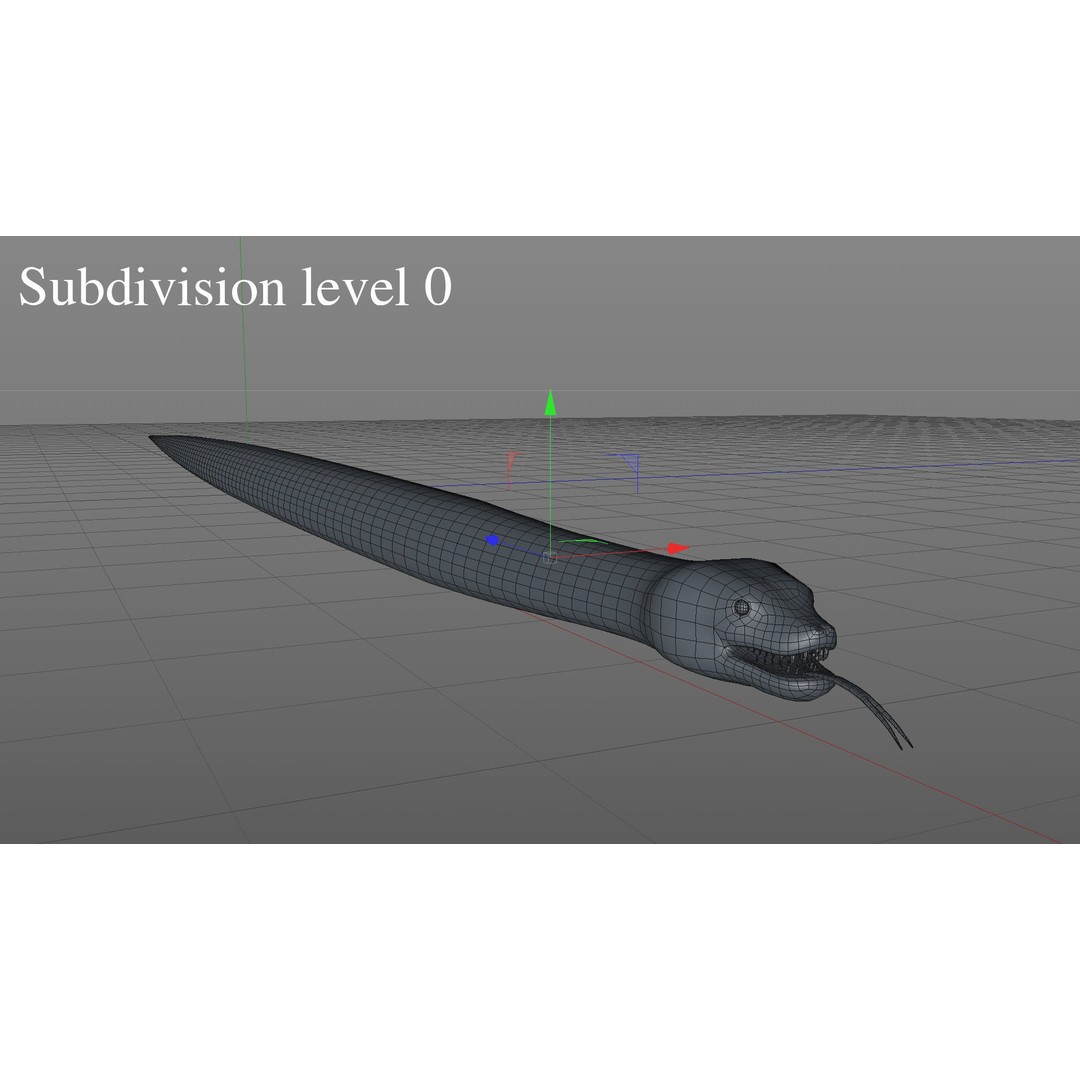 Snake 3D Model – Rigged Animated Reptile with PBR Textures - View 11