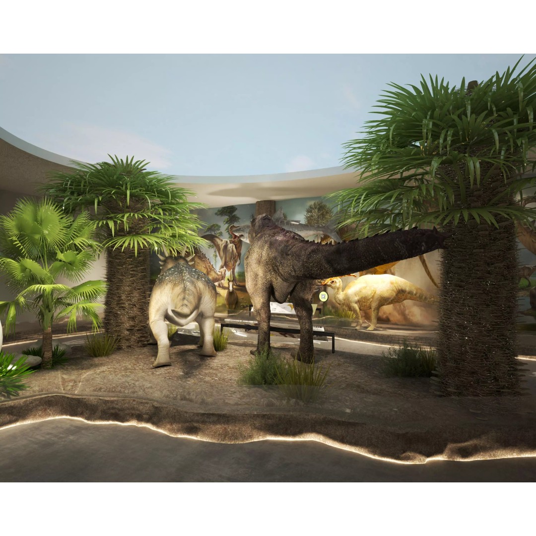Spinosaurus Dinosaur Fossil 3D Model – Low Poly Game Asset, FBX, OBJ - View 7