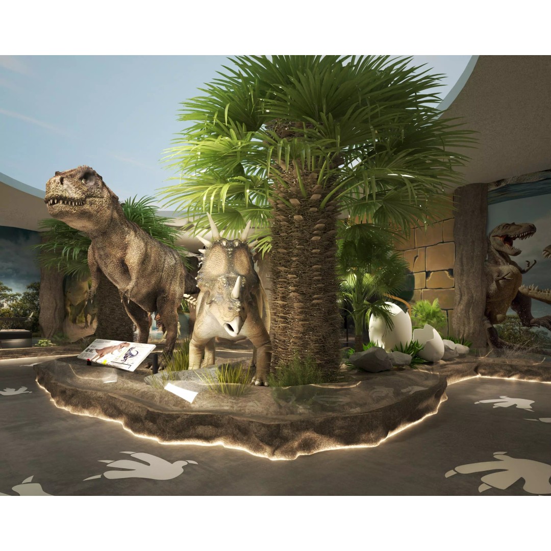 Spinosaurus Dinosaur Fossil 3D Model – Low Poly Game Asset, FBX, OBJ - View 8