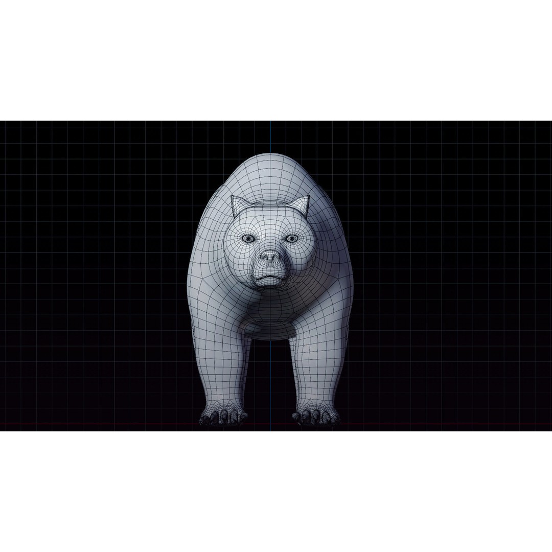 Polar Bear and Grizzly Bear 3D Model – Rigged Low Poly AR-Ready Asset, FBX - View 13