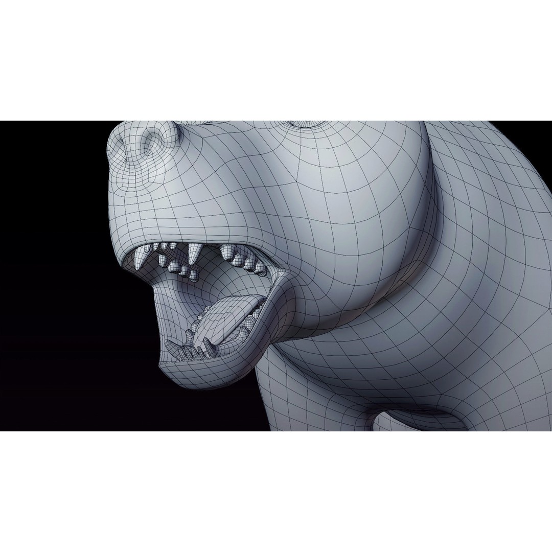 Polar Bear and Grizzly Bear 3D Model – Rigged Low Poly AR-Ready Asset, FBX - View 18
