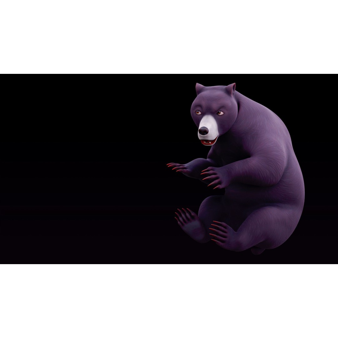 Polar Bear and Grizzly Bear 3D Model – Rigged Low Poly AR-Ready Asset, FBX - View 21