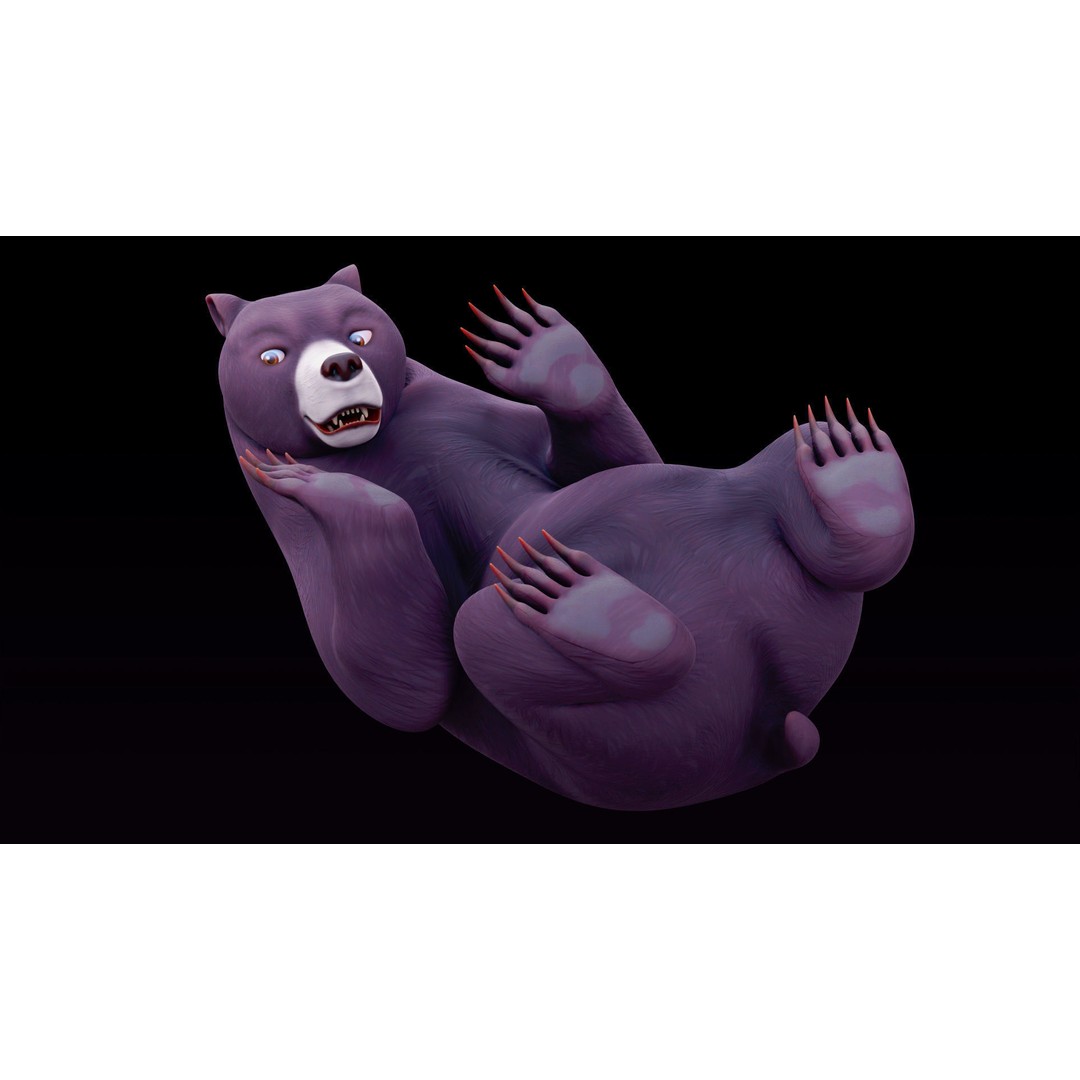 Polar Bear and Grizzly Bear 3D Model – Rigged Low Poly AR-Ready Asset, FBX - View 25