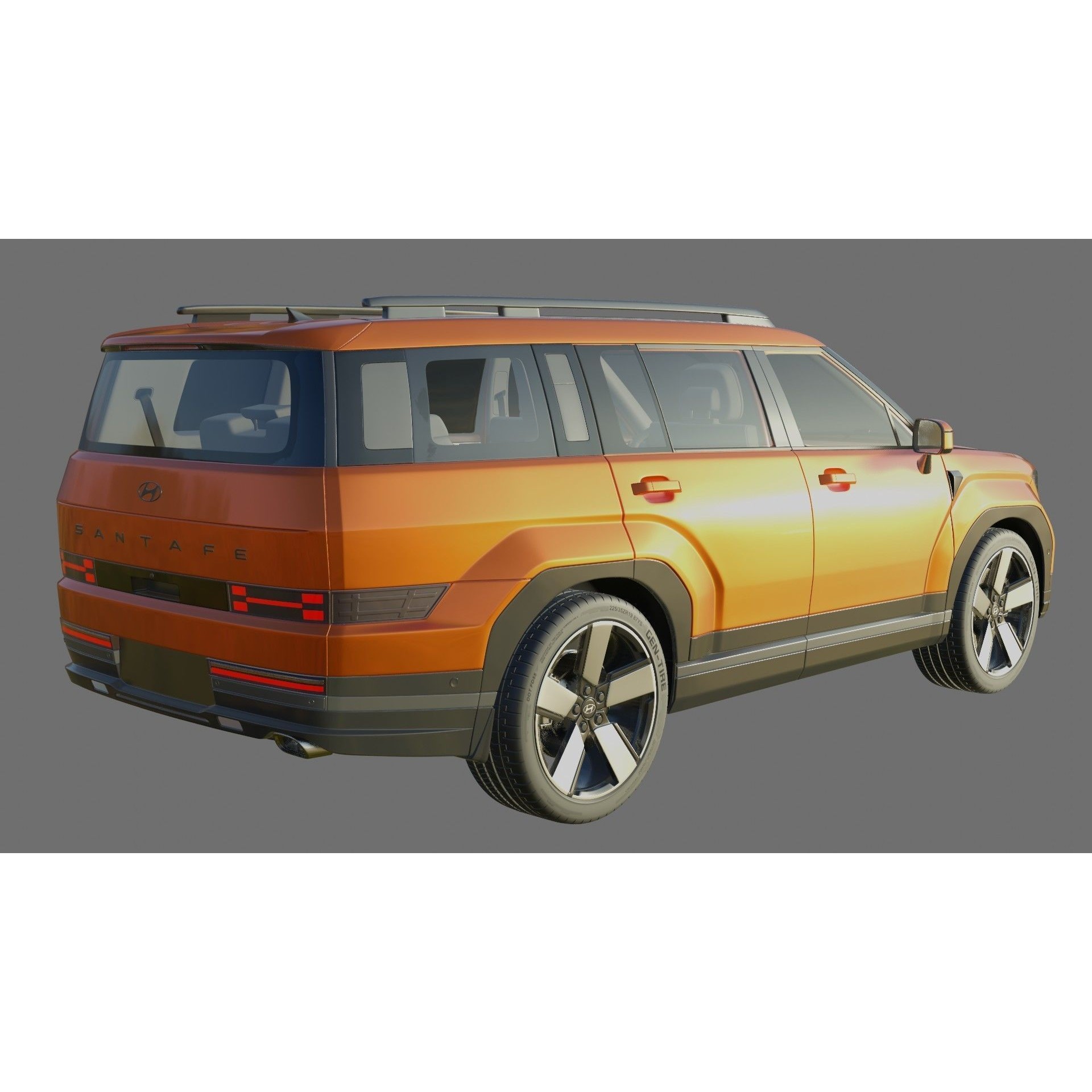 Hyundai Santa Fe 2024 - Detailed 3D Model - View 21